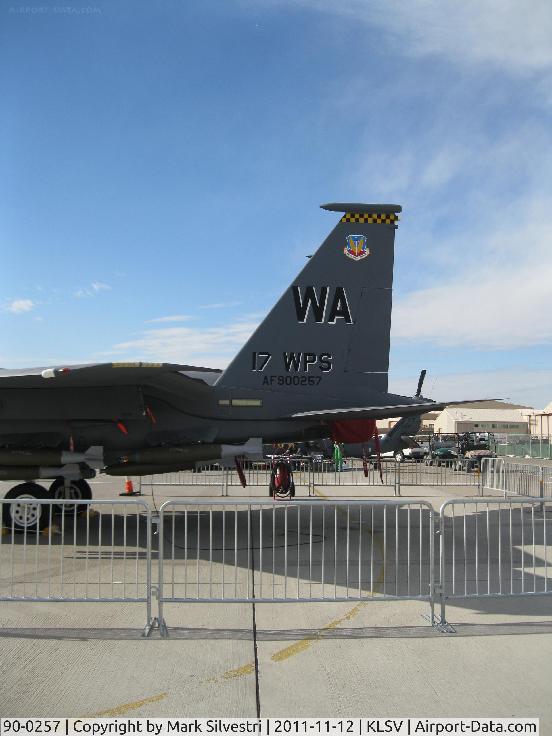 90-0257, 1990 McDonnell Douglas F-15E Strike Eagle C/N 1196/E159, Aviation Nation 2011