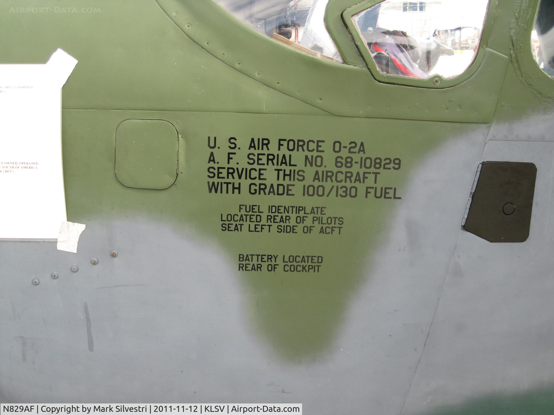 N829AF, 1968 Cessna M337B (O-2A) Super Skymaster C/N 337M-0194 (68-10829), Aviation Nation 2011