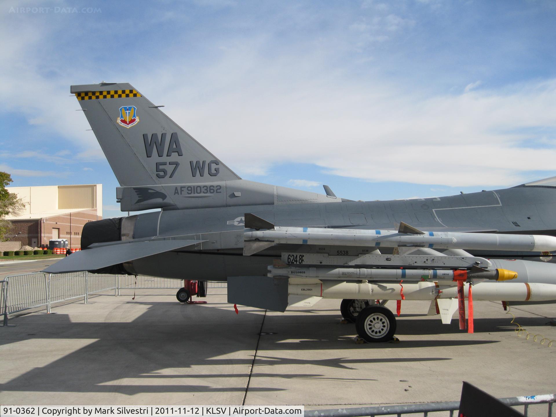 91-0362, General Dynamics F-16CM Fighting Falcon C/N CC-60, Aviation Nation 2011