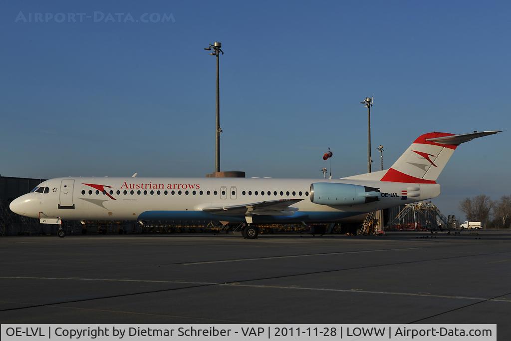 OE-LVL, 1992 Fokker 100 (F-28-0100) C/N 11404, Austrian Arrows Fokker 100