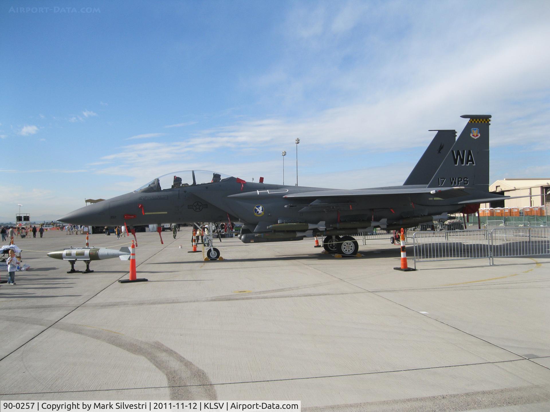 90-0257, 1990 McDonnell Douglas F-15E Strike Eagle C/N 1196/E159, Aviation Nation 2011