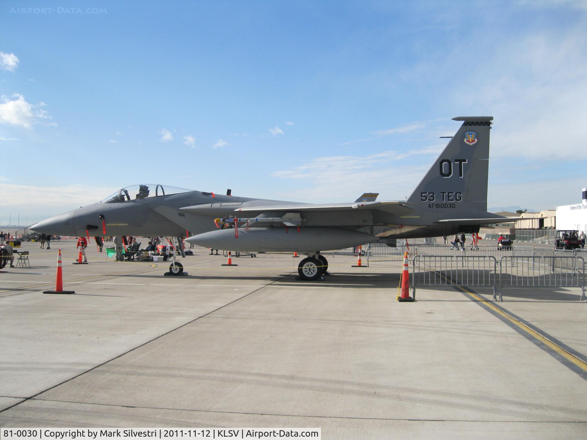 81-0030, McDonnell Douglas F-15C Eagle C/N 0680/C179, Aviation Nation 2011