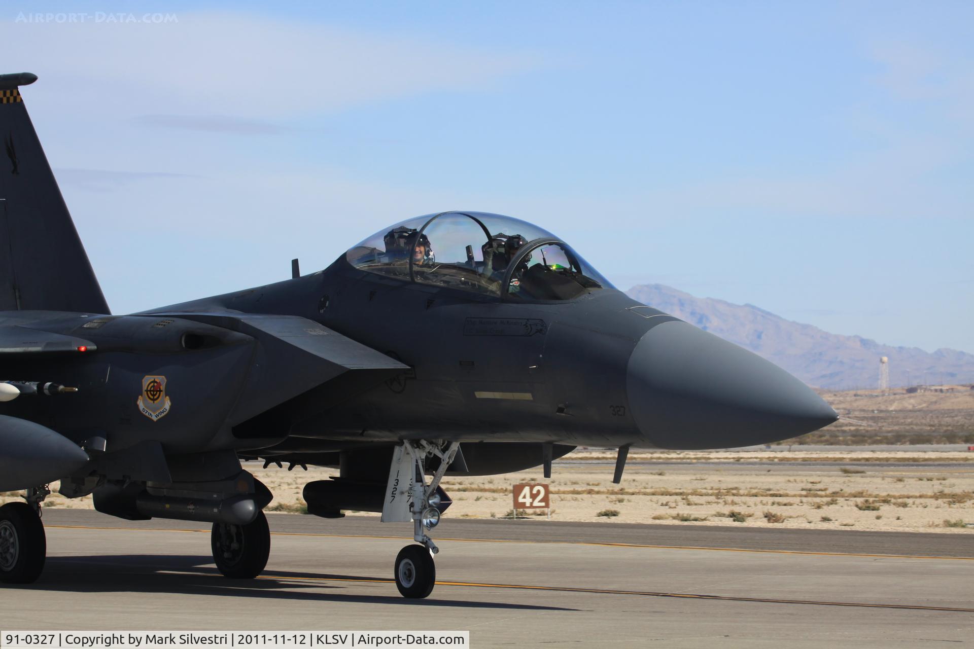 91-0327, 1991 McDonnell Douglas F-15E Strike Eagle C/N 1234/E192, Aviation Nation 2011
