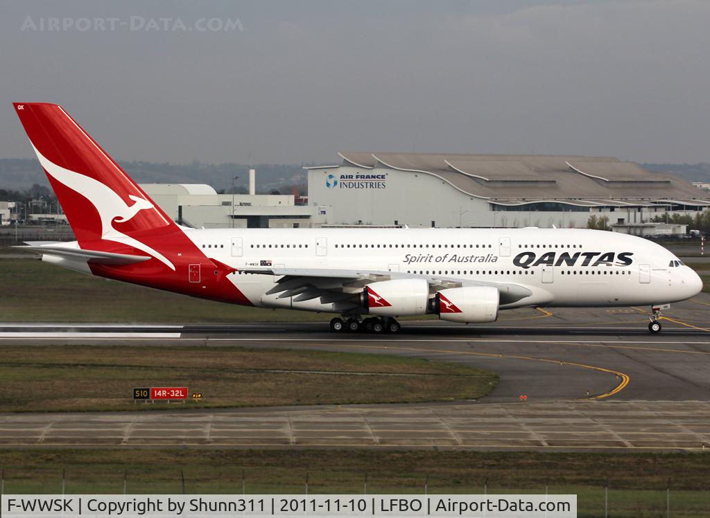 F-WWSK, 2011 Airbus A380-842 C/N 063, C/n 0063 - To be VH-OQK