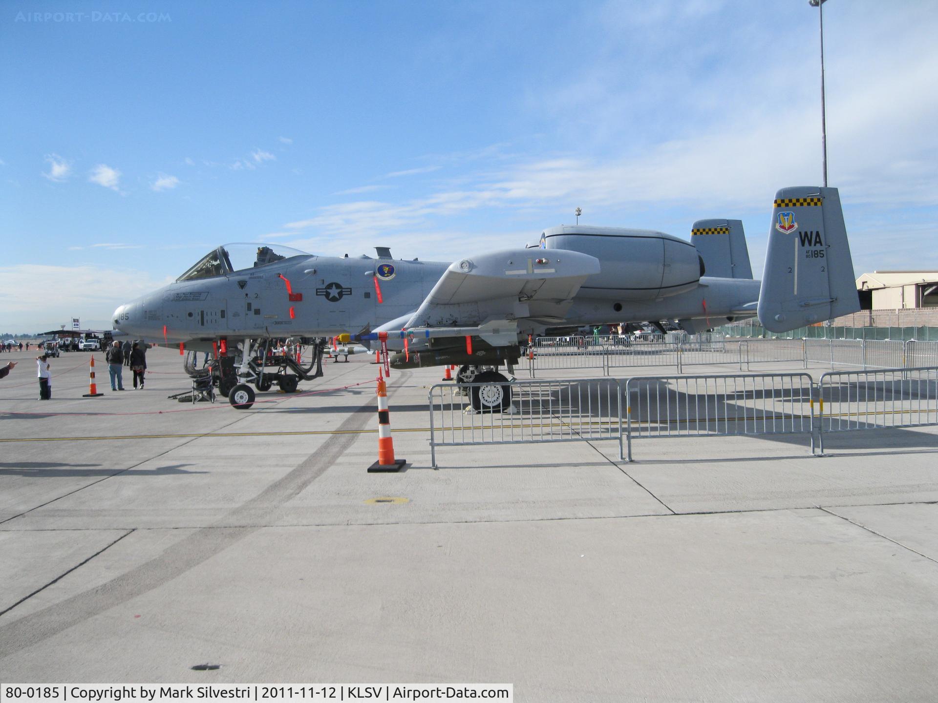 80-0185, 1980 Fairchild Republic A-10C Thunderbolt II C/N A10-0535, Aviation Nation 2011