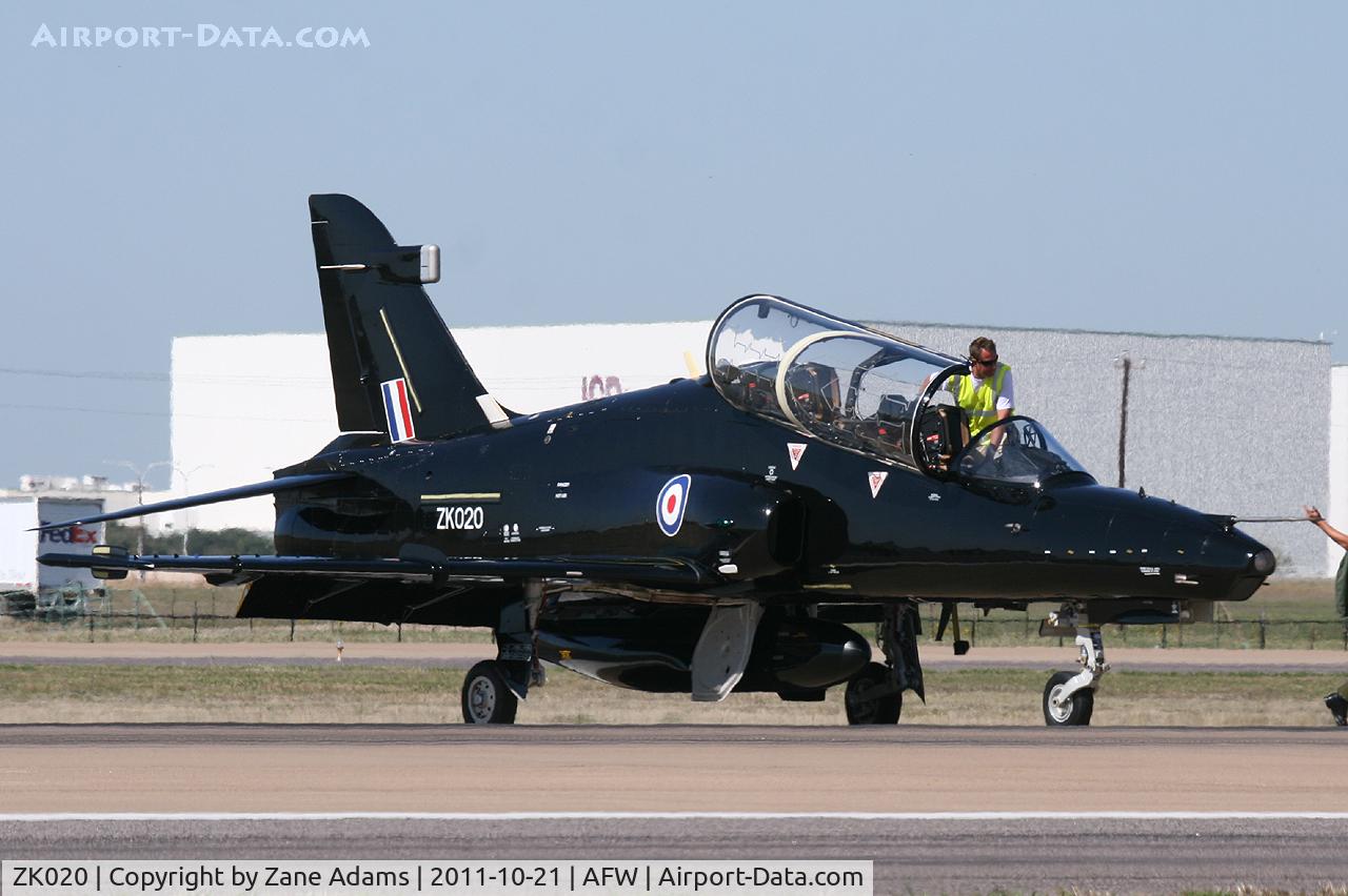 ZK020, 2009 British Aerospace Hawk T2 C/N RT011/1249, At the 2011 Alliance Airshow - Fort Worth, TX