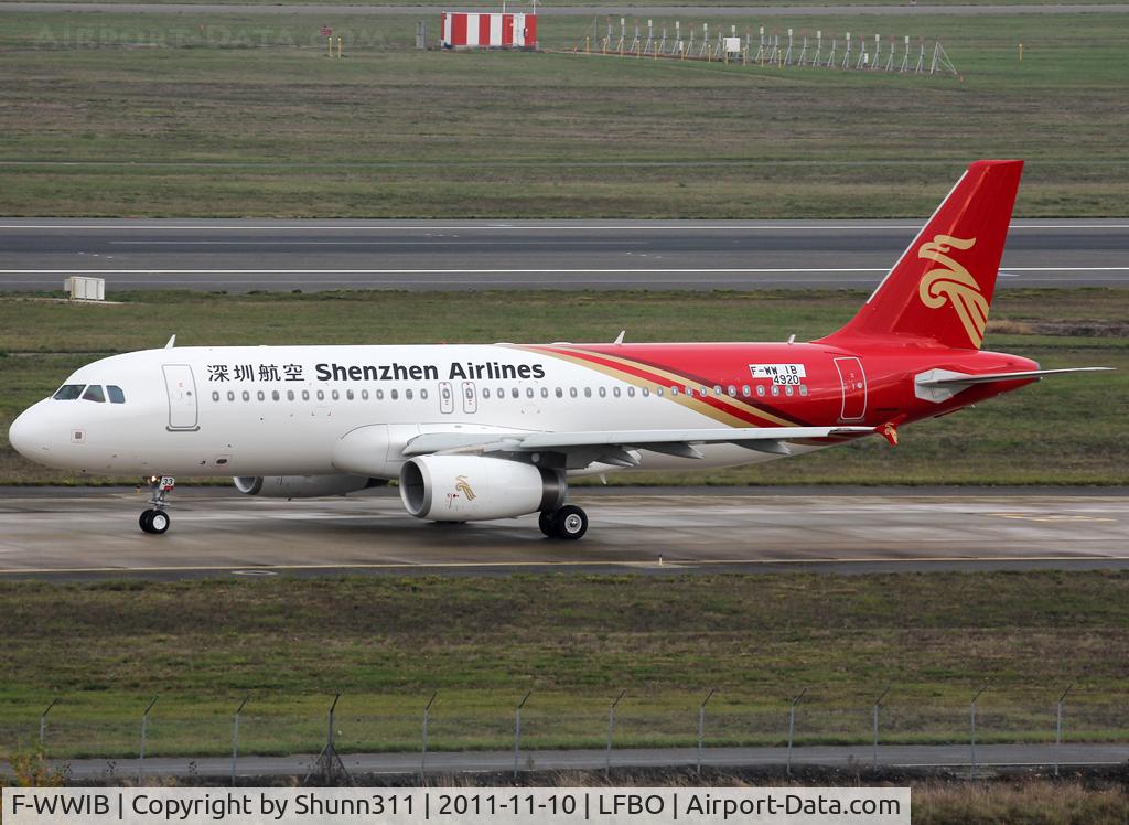 F-WWIB, 2011 Airbus A320-232 C/N 4920, C/n 4920 - To be B-6833