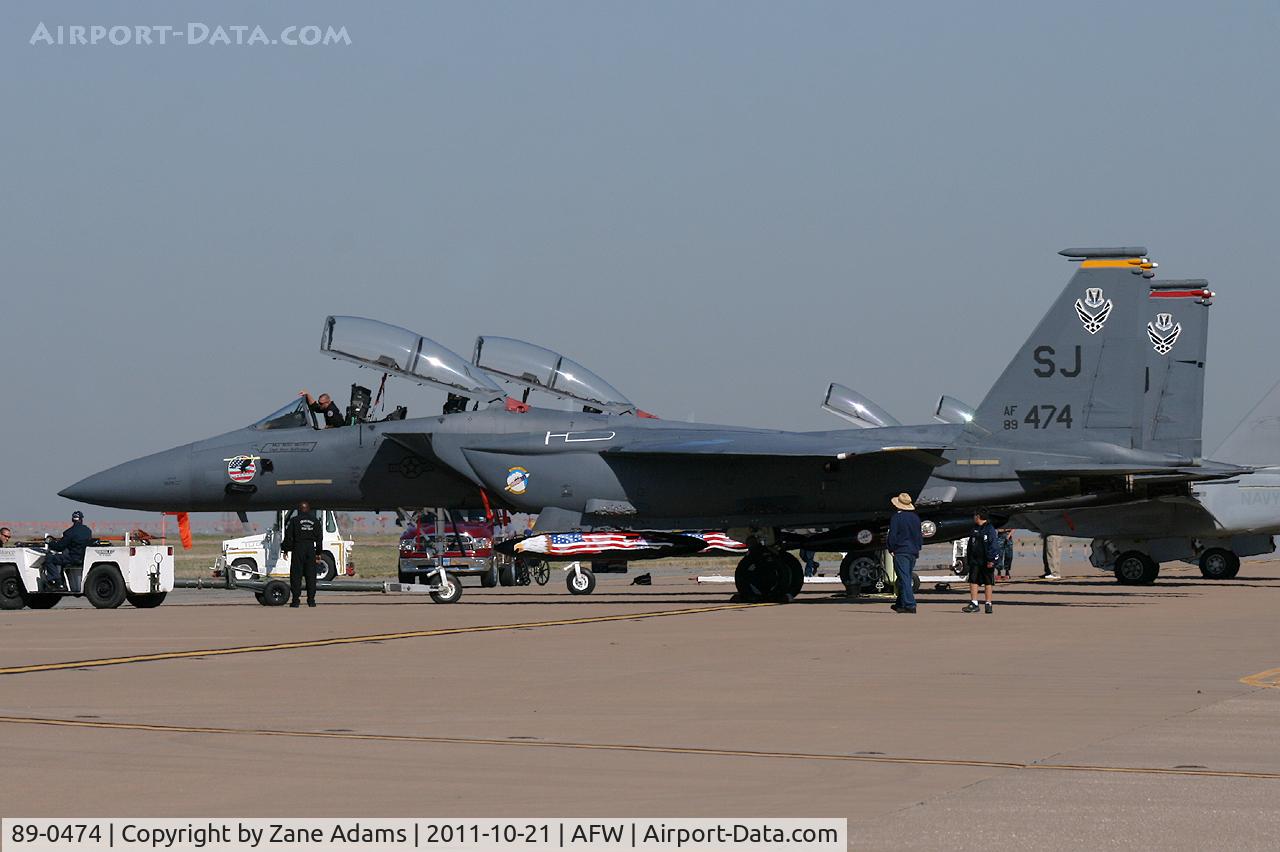 89-0474, 1989 McDonnell Douglas F-15E Strike Eagle C/N 1121/E096, At the 2011 Alliance Airshow - Fort Worth, TX