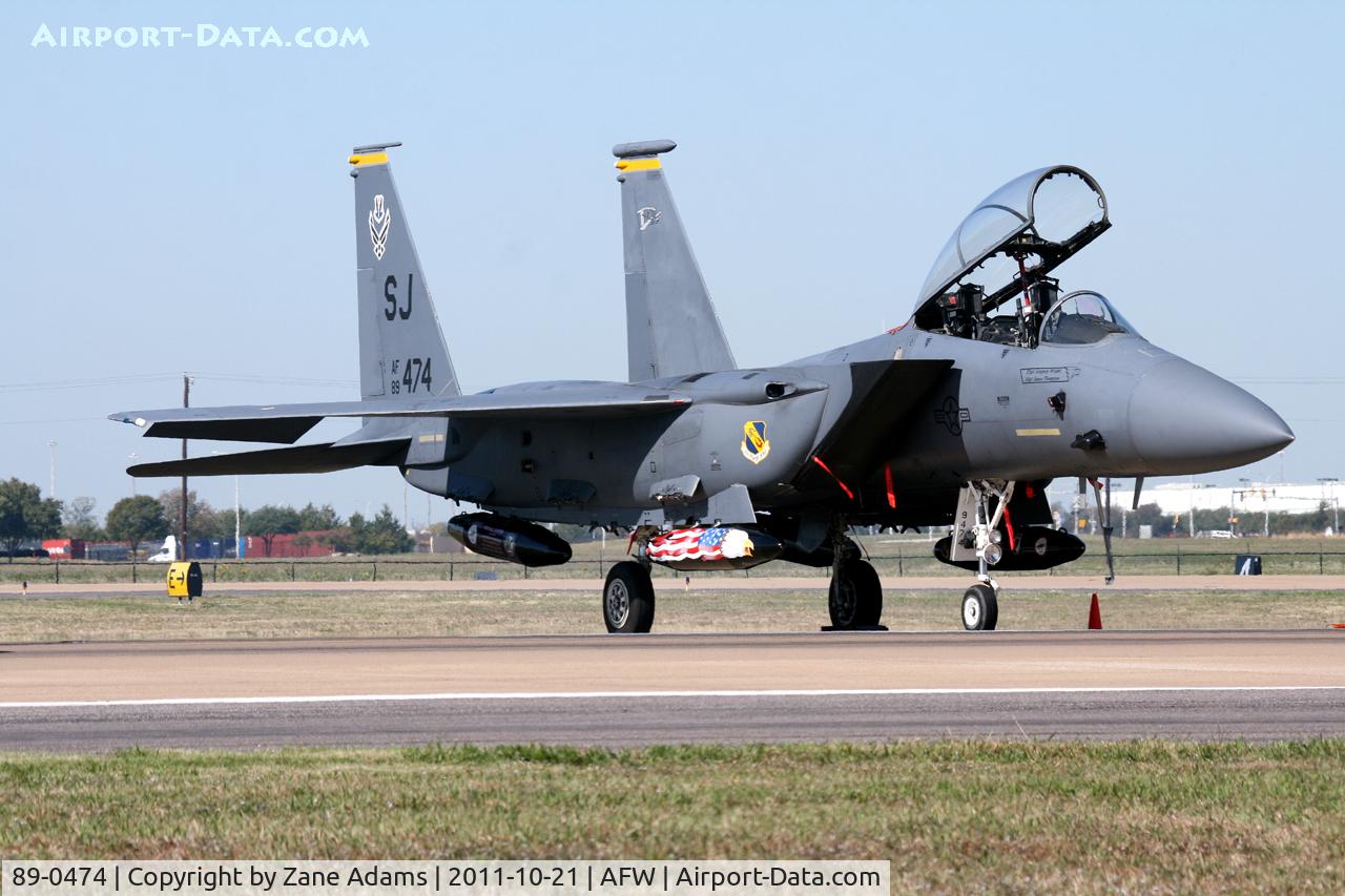 89-0474, 1989 McDonnell Douglas F-15E Strike Eagle C/N 1121/E096, At the 2011 Alliance Airshow - Fort Worth, TX