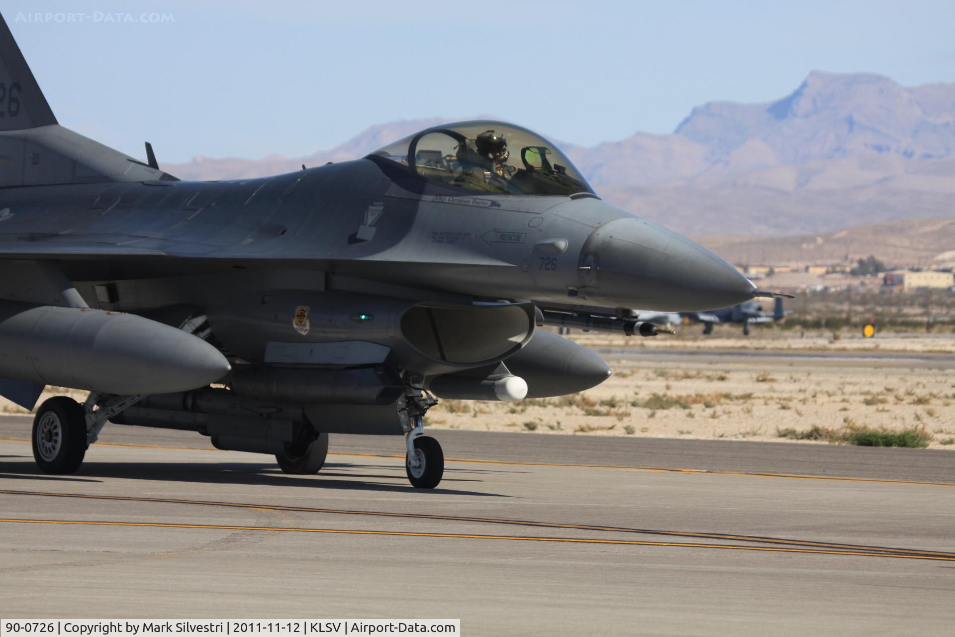 90-0726, 1990 General Dynamics F-16CM Fighting Falcon C/N 1C-334, Aviation Nation 2011