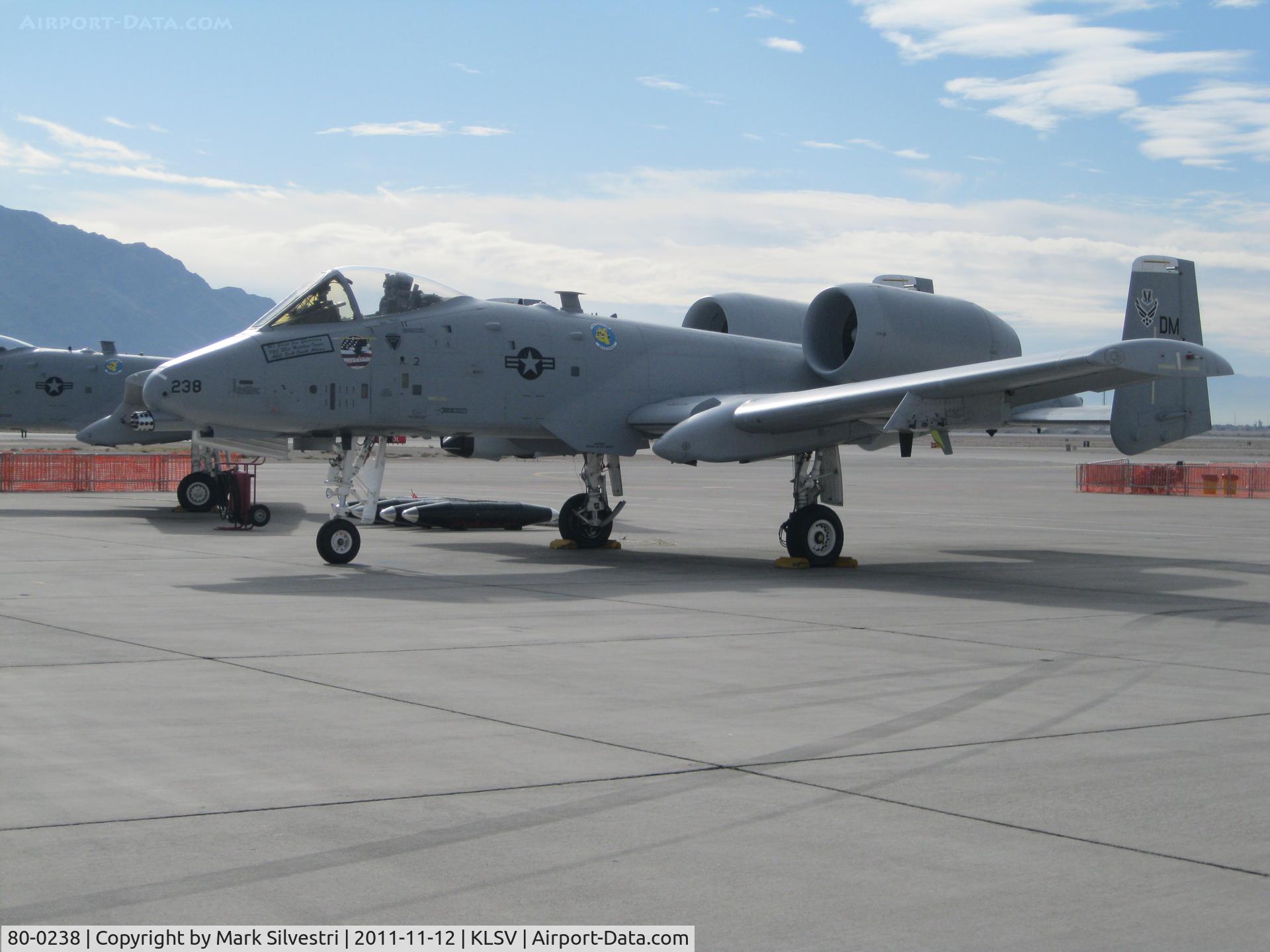 80-0238, 1980 Fairchild Republic A-10C Thunderbolt II C/N A10-0588, Aviation Nation 2011