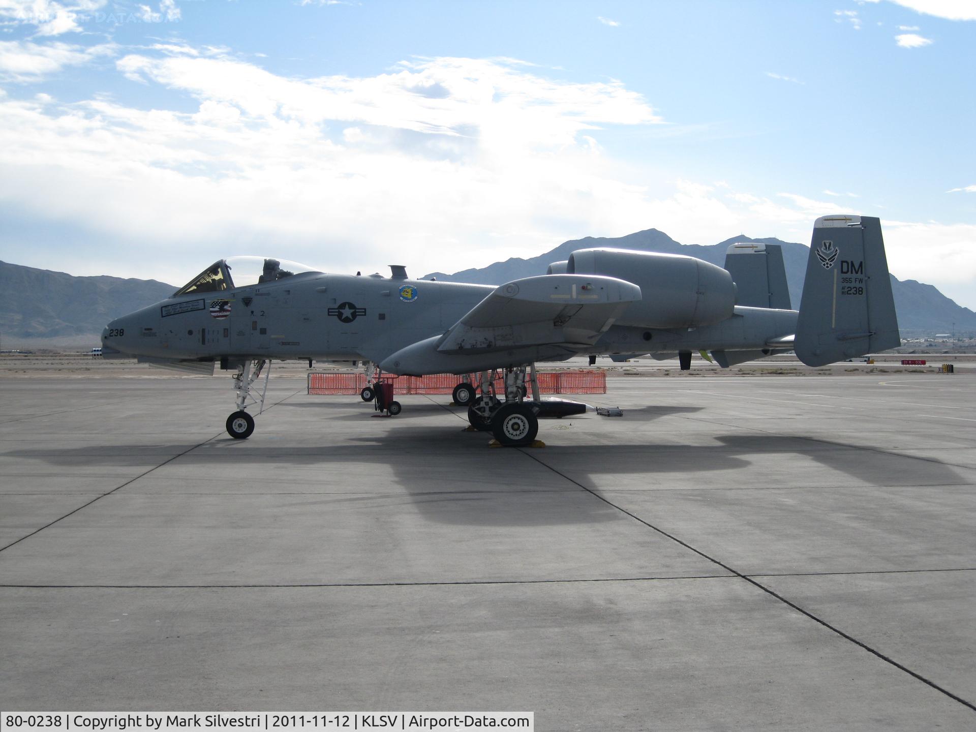 80-0238, 1980 Fairchild Republic A-10C Thunderbolt II C/N A10-0588, Aviation Nation 2011