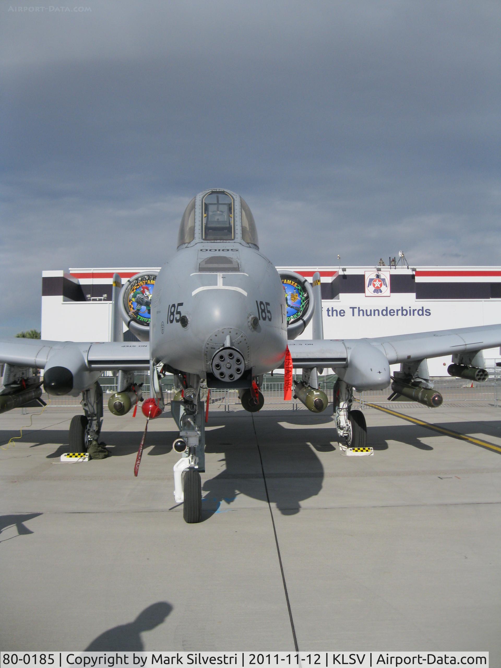 80-0185, 1980 Fairchild Republic A-10C Thunderbolt II C/N A10-0535, Aviation Nation 2011