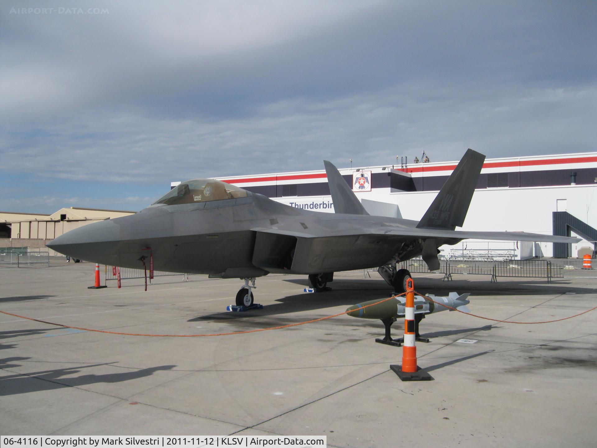 06-4116, Lockheed Martin F-22A Raptor C/N 4116, Aviation Nation 2011