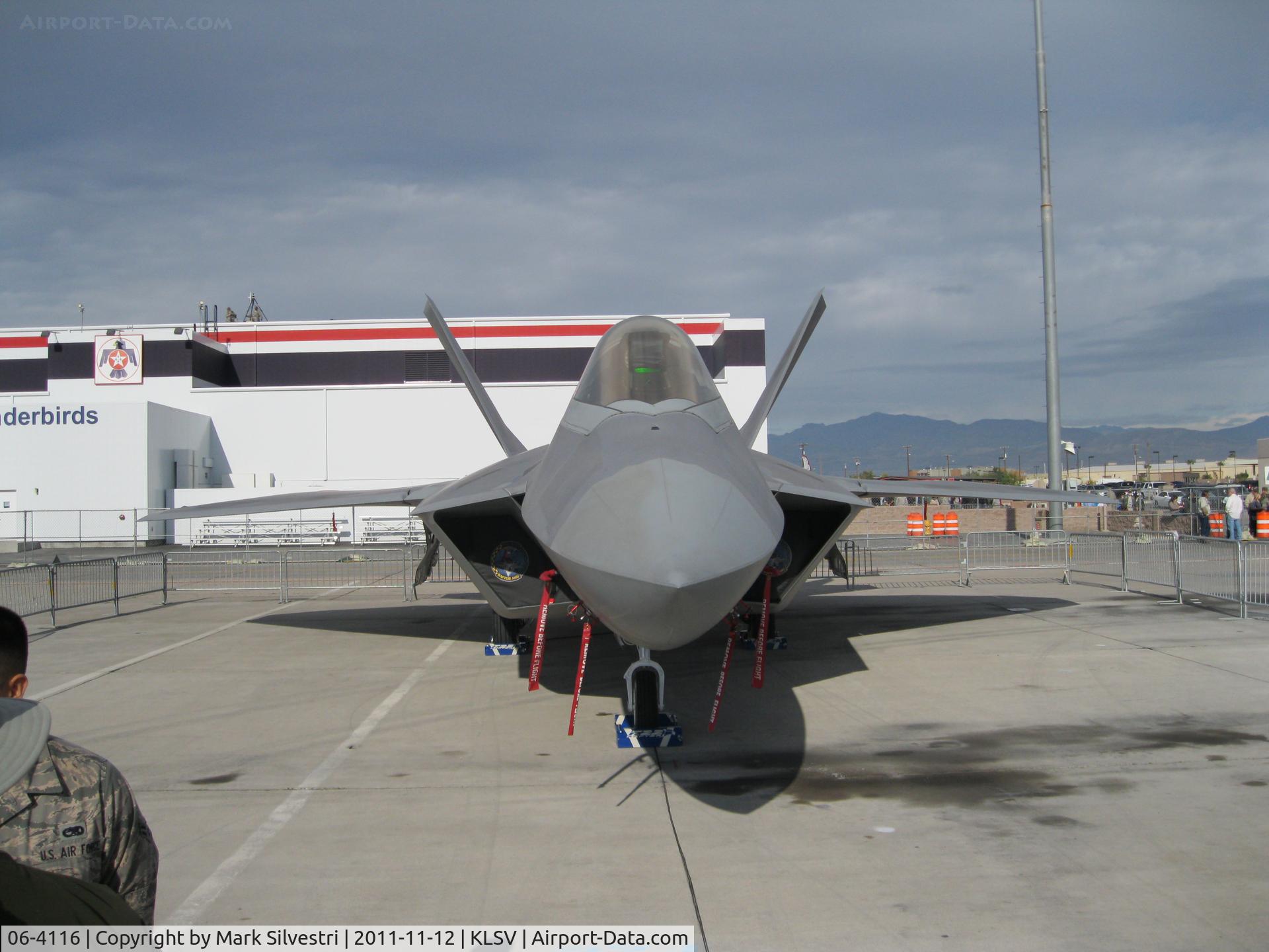 06-4116, Lockheed Martin F-22A Raptor C/N 4116, Aviation Nation 2011