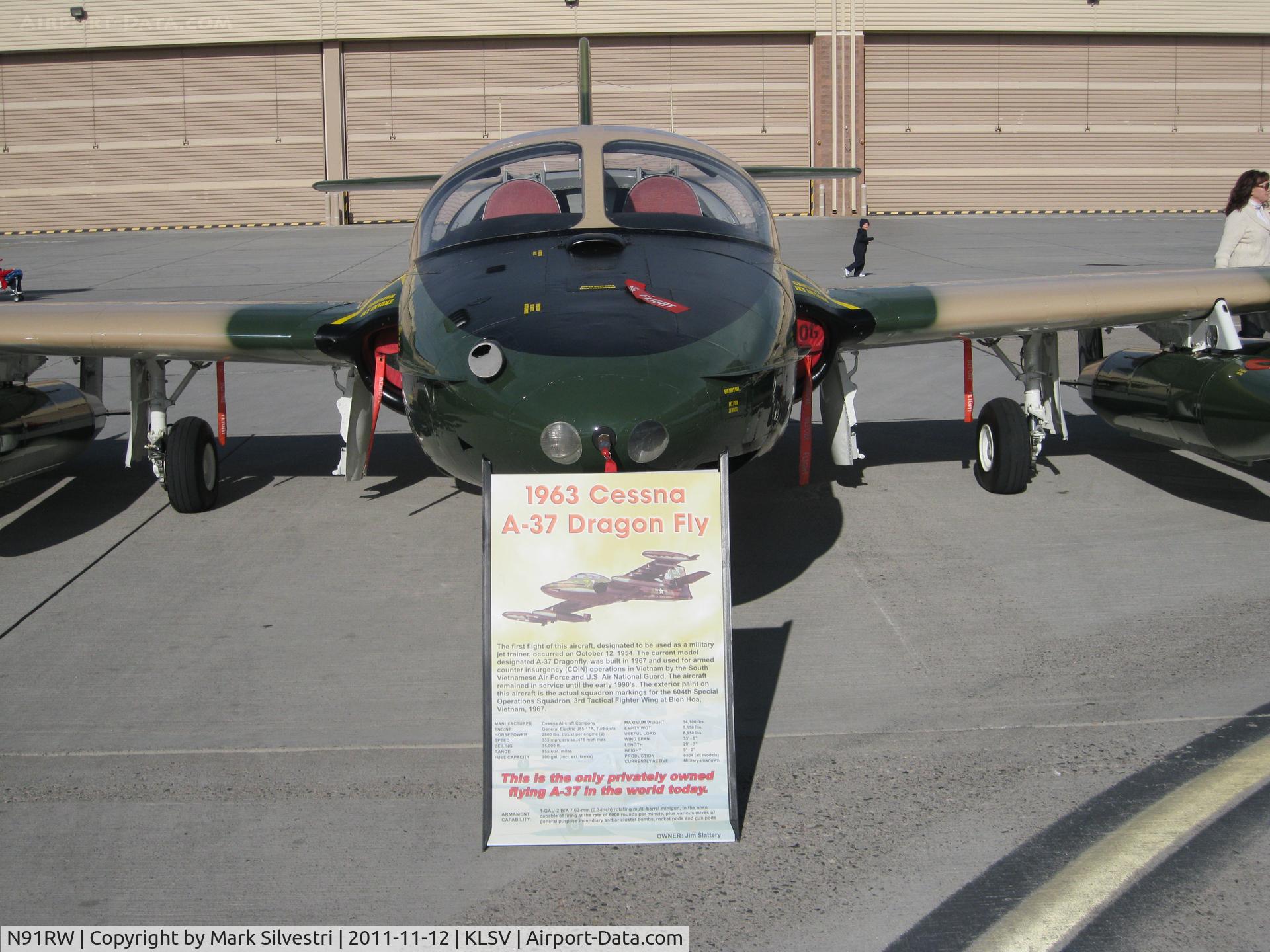 N91RW, Cessna A-37A Dragonfly C/N 40026, Aviation Nation 2011