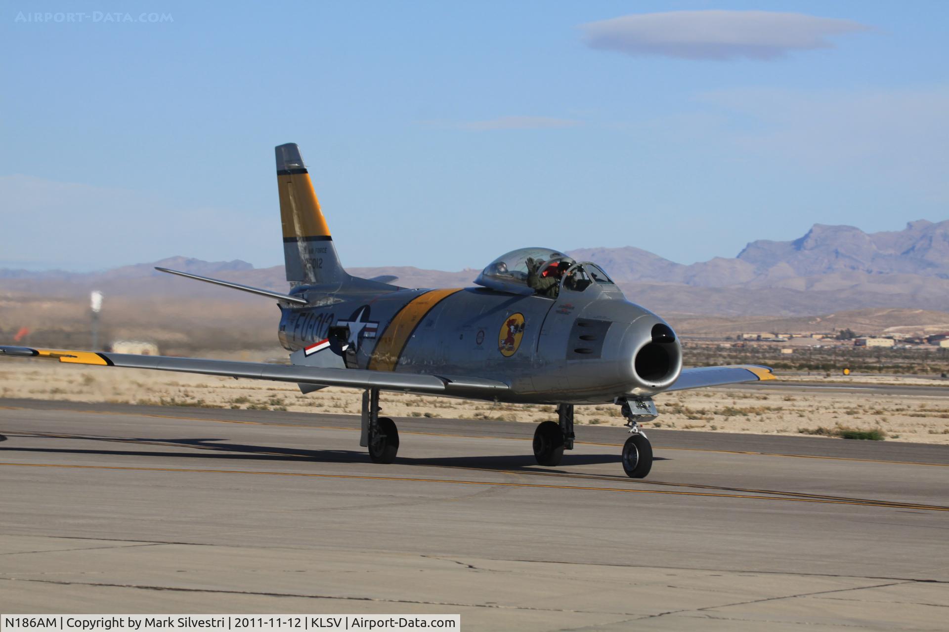 N186AM, 1952 North American F-86F Sabre C/N 191-708, Aviation Nation 2011