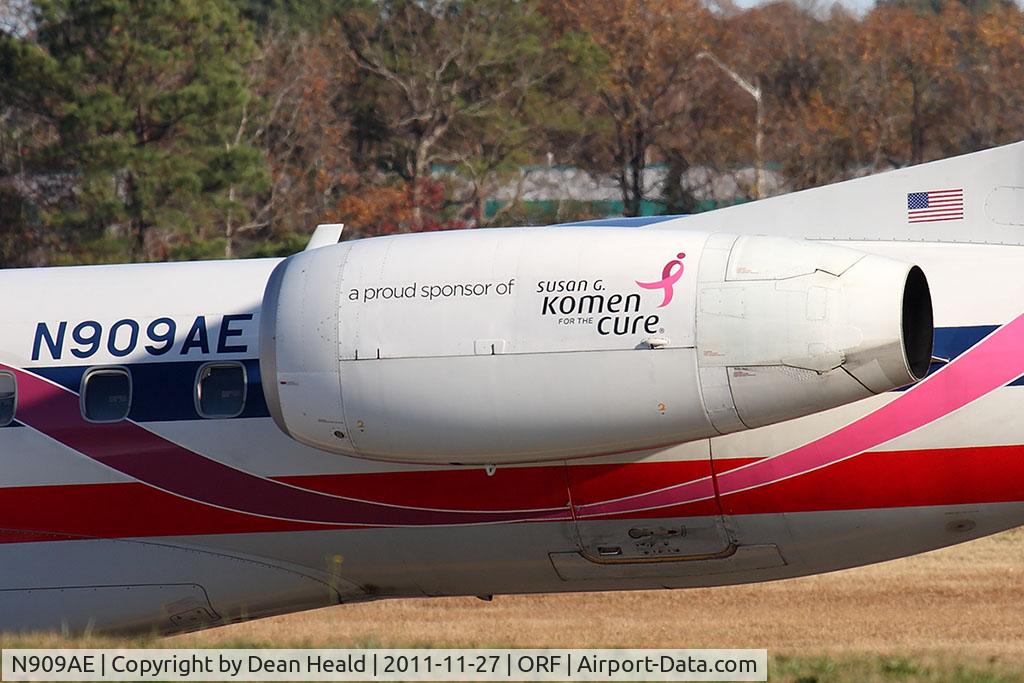 N909AE, 2005 Embraer ERJ-145LR (EMB-145LR) C/N 14500899, Close-up of the engine nacelle on American Eagle N909AE.