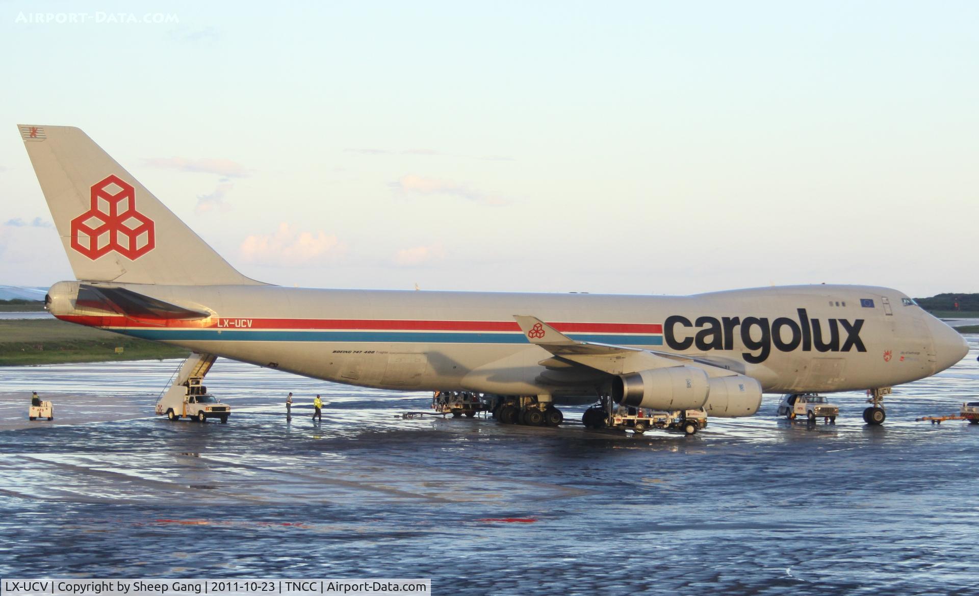 LX-UCV, 2004 Boeing 747-4R7F/SCD C/N 33827, LX-UCV at TNCC