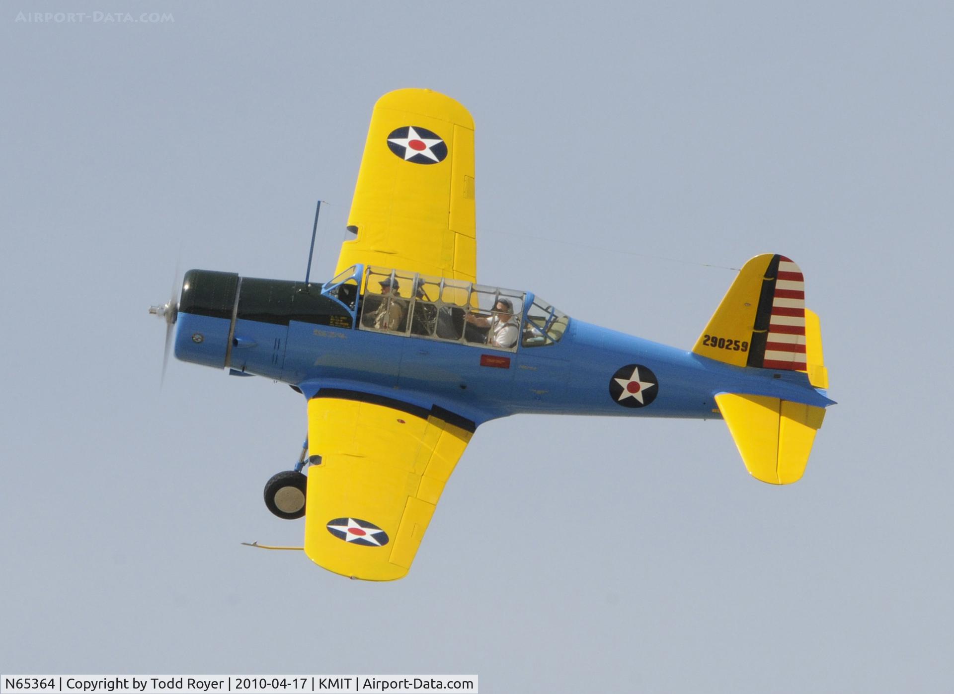 N65364, 1945 Convair BT-15 C/N 791216, Minter Field fly in 2010