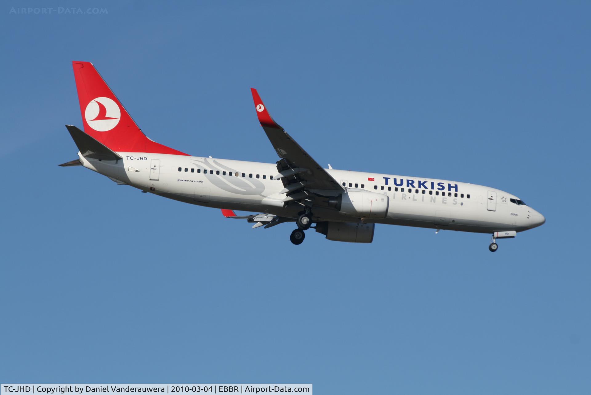 TC-JHD, 2008 Boeing 737-8F2 C/N 35743, Arrival of flight TK1937 to RWY 02