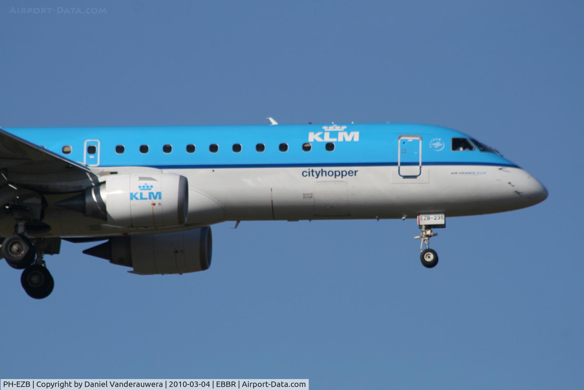 PH-EZB, 2008 Embraer 190LR (ERJ-190-100LR) C/N 19000235, Arrival of flight KL1723 to RWY 02