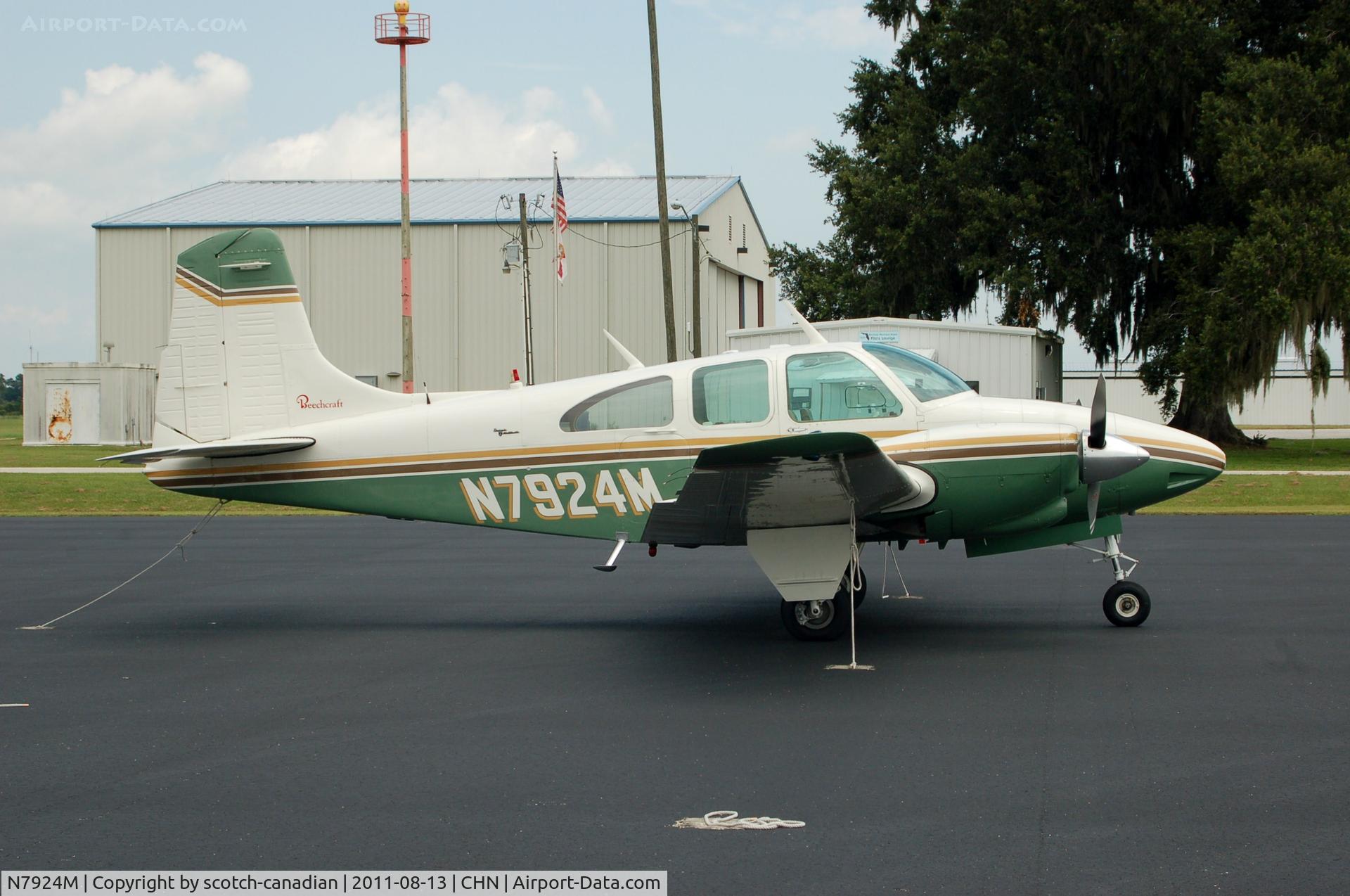 N7924M, 1966 Beech D95A Travel Air C/N TD-664, 1966 Beech D95A N7924M at Wauchula Municipal Airport, Wauchula, FL