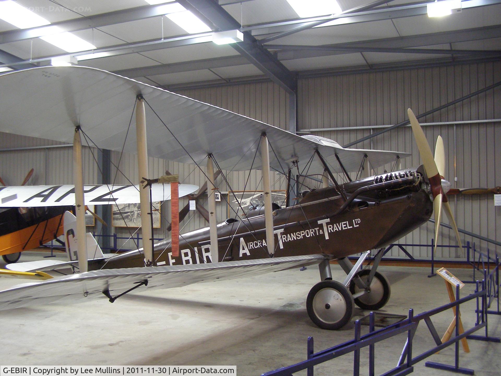 G-EBIR, 1924 De Havilland DH.51Moth C/N 102, DH.51 G-EBIR in Aircraft Transport & Travel colours used in the British Airways TV commercial. Old Warden