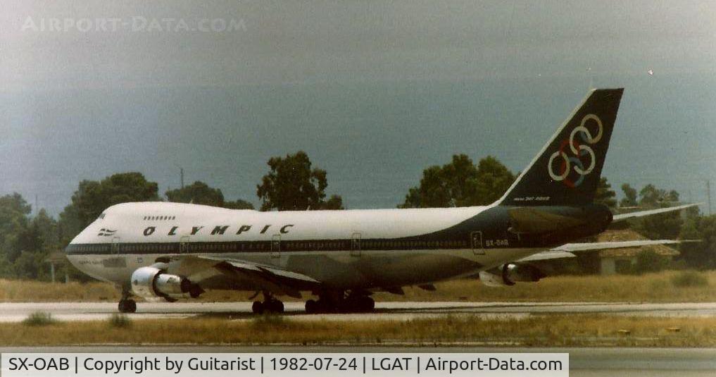 SX-OAB, 1973 Boeing 747-284B C/N 20825, SX-OAB going for the full lenght