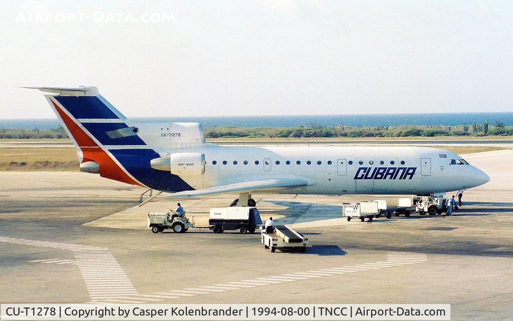 CU-T1278, 1990 Yakovlev Yak-42D C/N 4520423016269, Cubana de aviacion