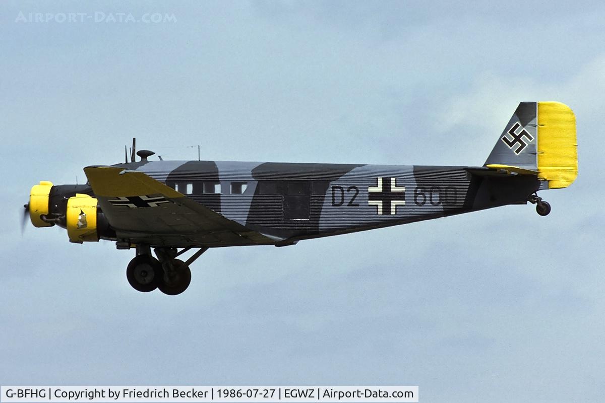 G-BFHG, 1948 Junkers (CASA) 352L (Ju-52) C/N 153, flying display at the RAF Alconbury open house