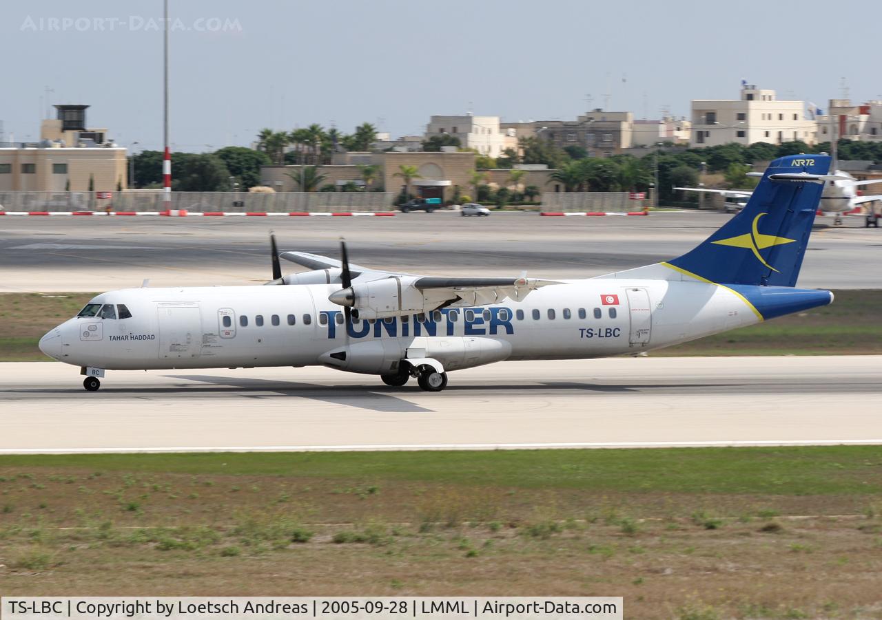 TS-LBC, 1992 ATR 72-202 C/N 281, Tuninter