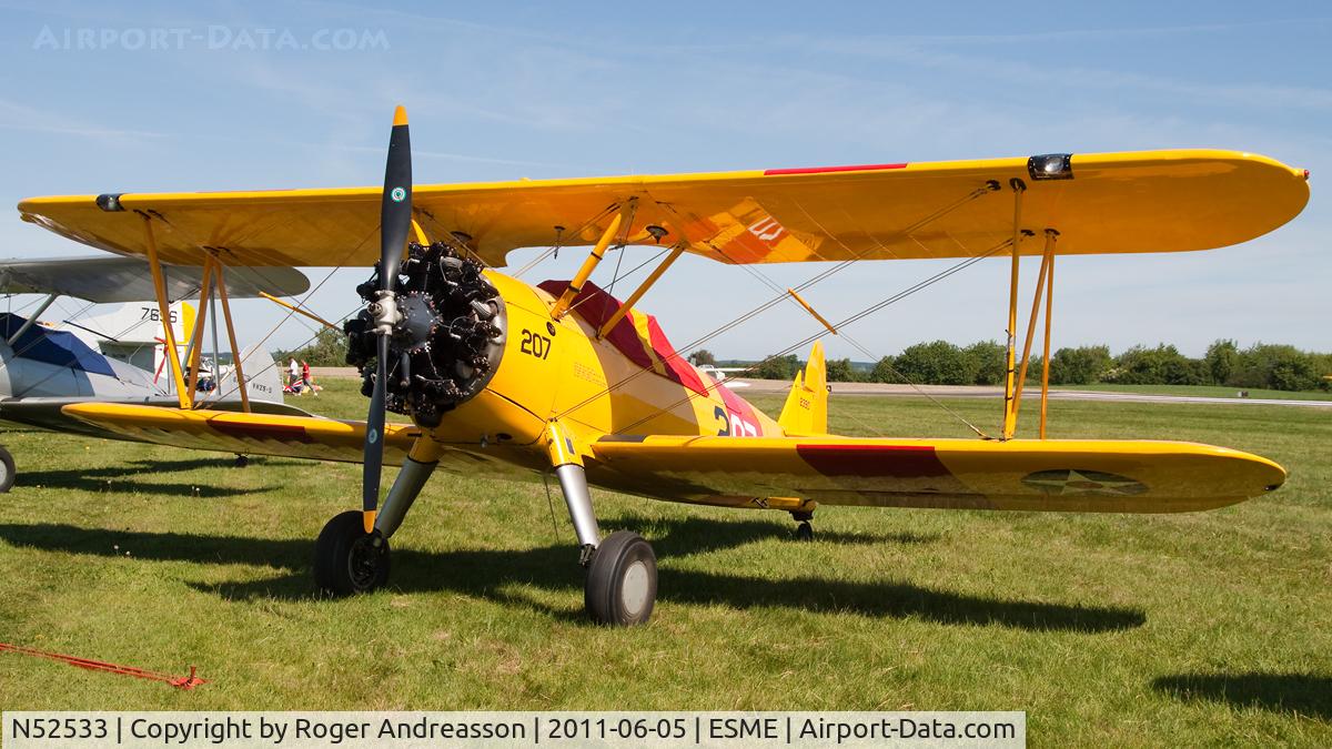 N52533, Boeing A75N1(PT17) C/N 75-2390, At EAA Fly-In
