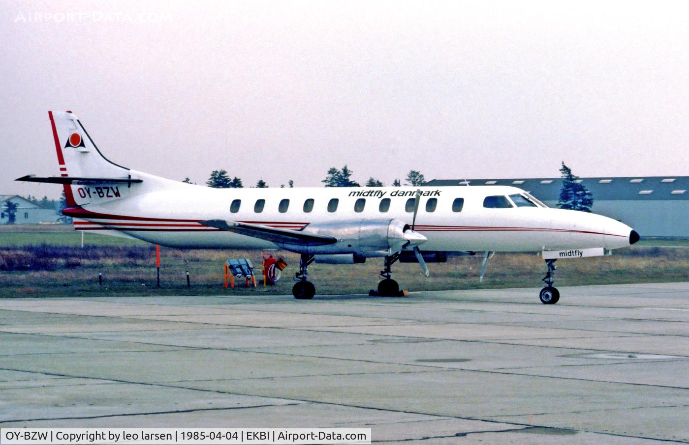OY-BZW, 1980 Swearingen SA-226TC Metro II C/N TC-328, Billund Denmark  4.4.85