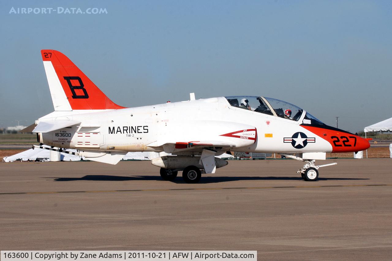 163600, McDonnell Douglas T-45A Goshawk C/N A002, At the 2011 Alliance Airshow - Fort Worth, TX