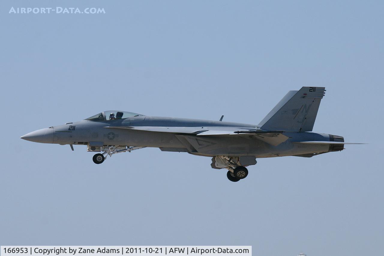 166953, Boeing F/A-18E Super Hornet C/N E195, At the 2011 Alliance Airshow - Fort Worth, TX