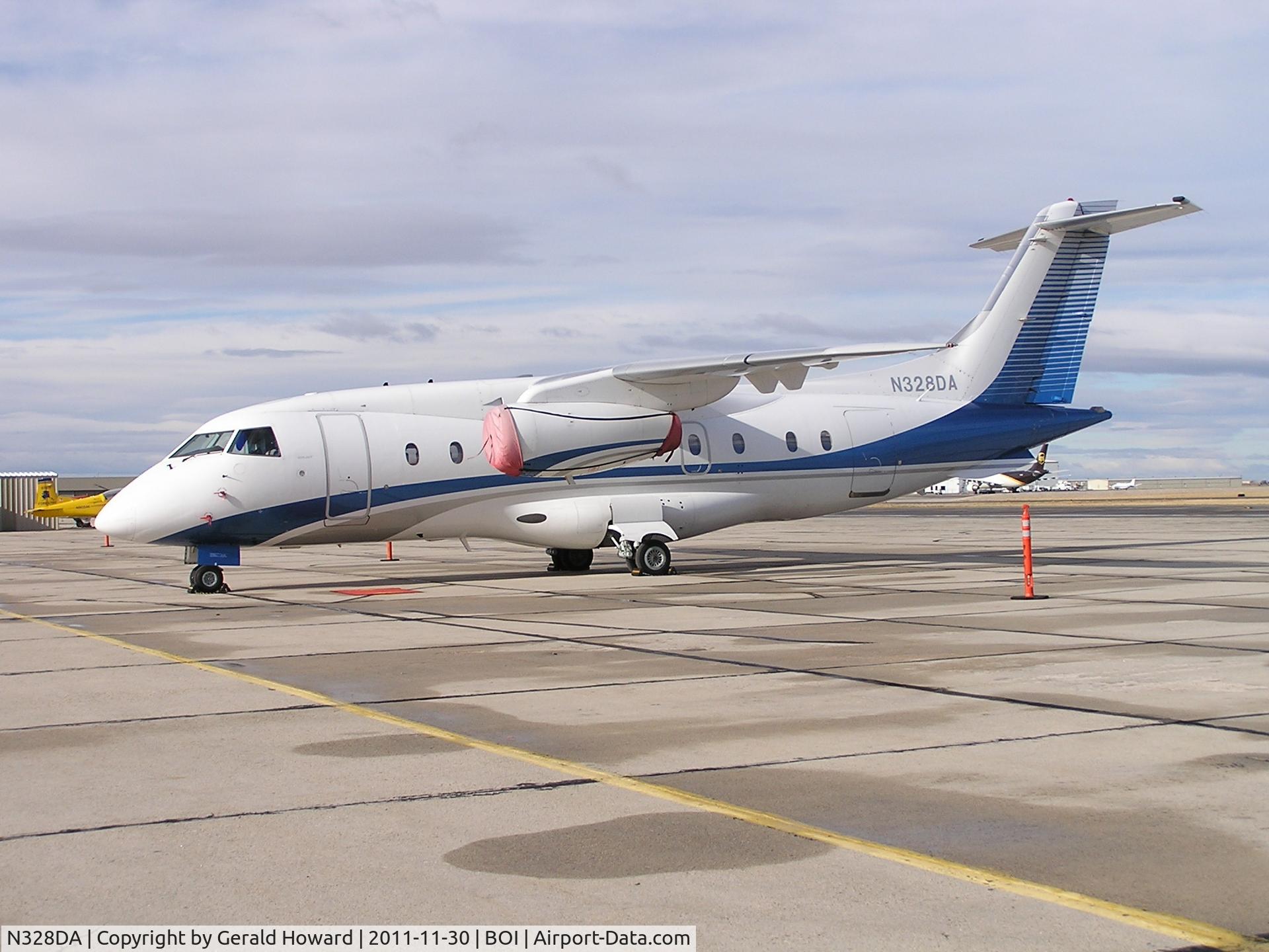 N328DA, 2001 Fairchild Dornier 328-300 328JET C/N 3171, RON on Western Aviation Ramp