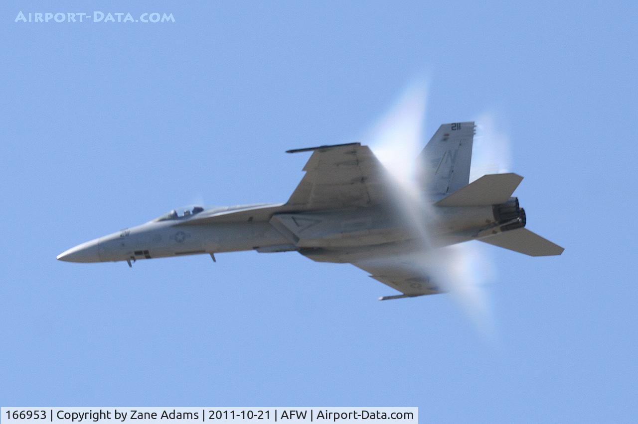 166953, Boeing F/A-18E Super Hornet C/N E195, At the 2011 Alliance Airshow - Fort Worth, TX
