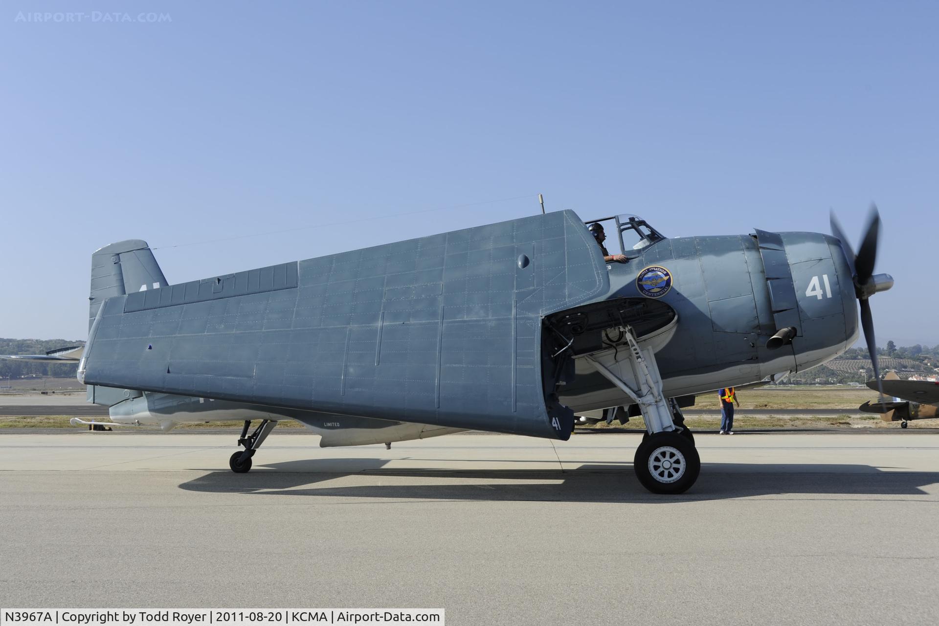 N3967A, 1945 Grumman TBM-3U Avenger C/N 53835, Camarillo airshow 2011
