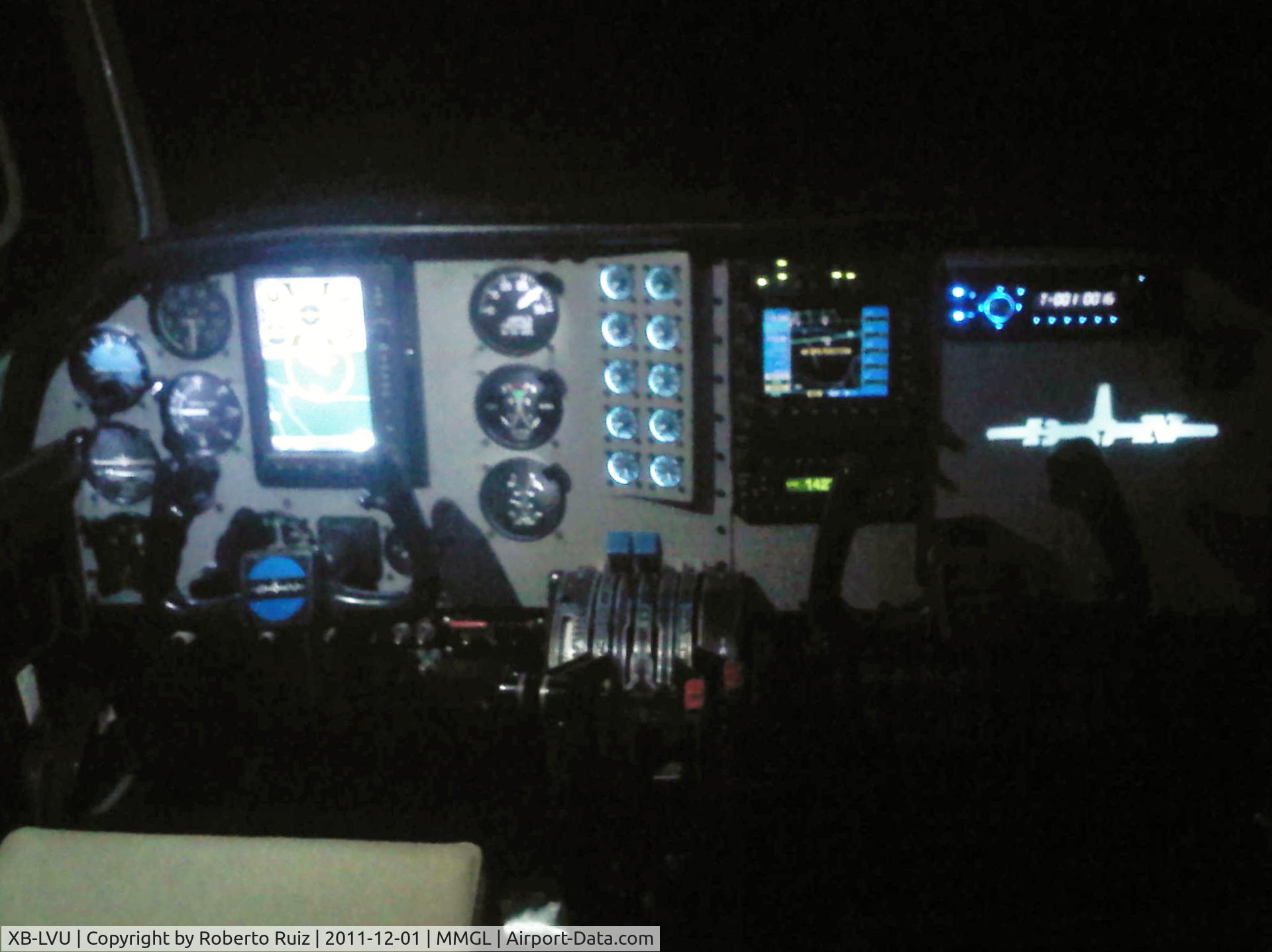 XB-LVU, 1976 Britten-Norman BN-2A-26 Islander C/N 486, The cabin in the night