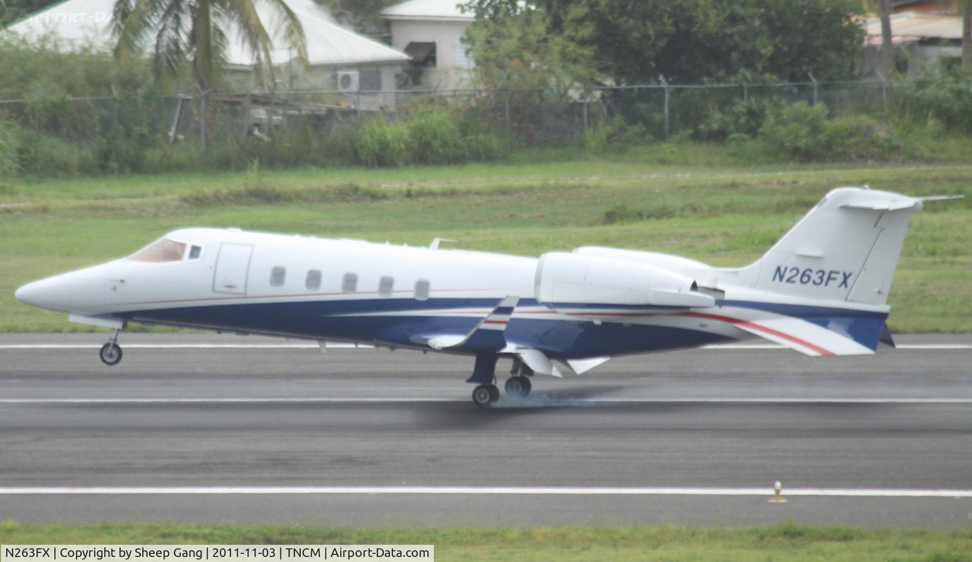 N263FX, 2008 Learjet Inc 60 C/N 334, N263FX at TNCM