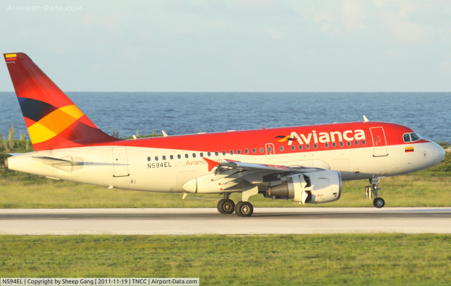 N594EL, 2005 Airbus A318-111 C/N 2377, N594EL at TNCC