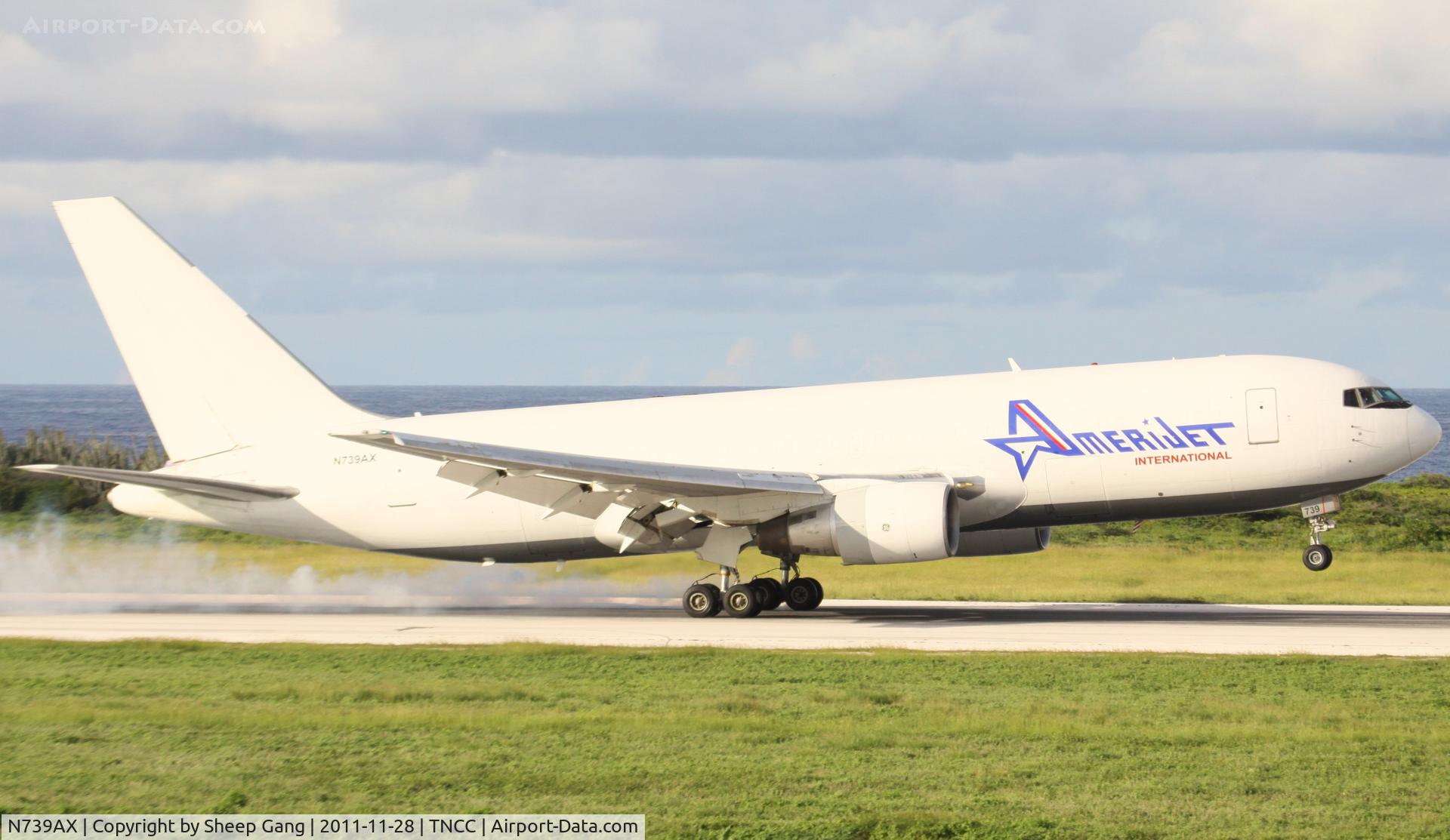 N739AX, 1982 Boeing 767-232 C/N 22216, N739AX landing at TNCC
