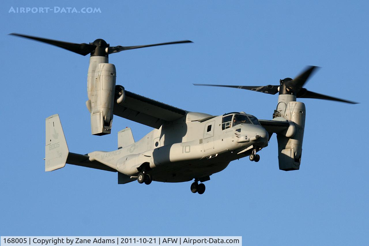 168005, 2010 Bell-Boeing MV-22B Osprey C/N D0135, At the 2011 Alliance Airshow - Fort Worth, TX