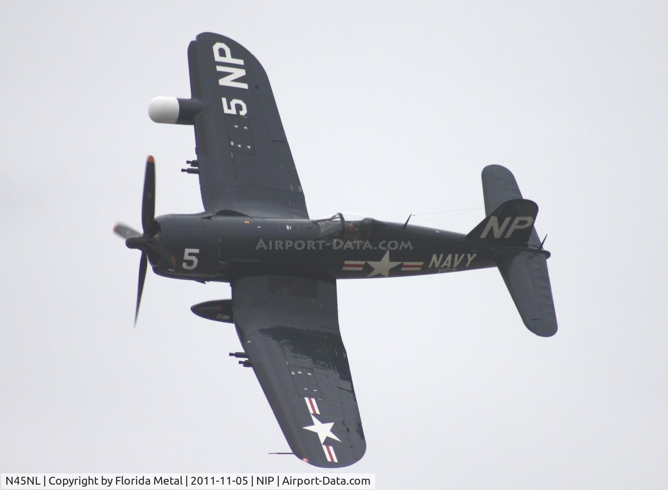 N45NL, 1951 Vought F4U-5NL Corsair C/N 124692, Rare version of Corsair