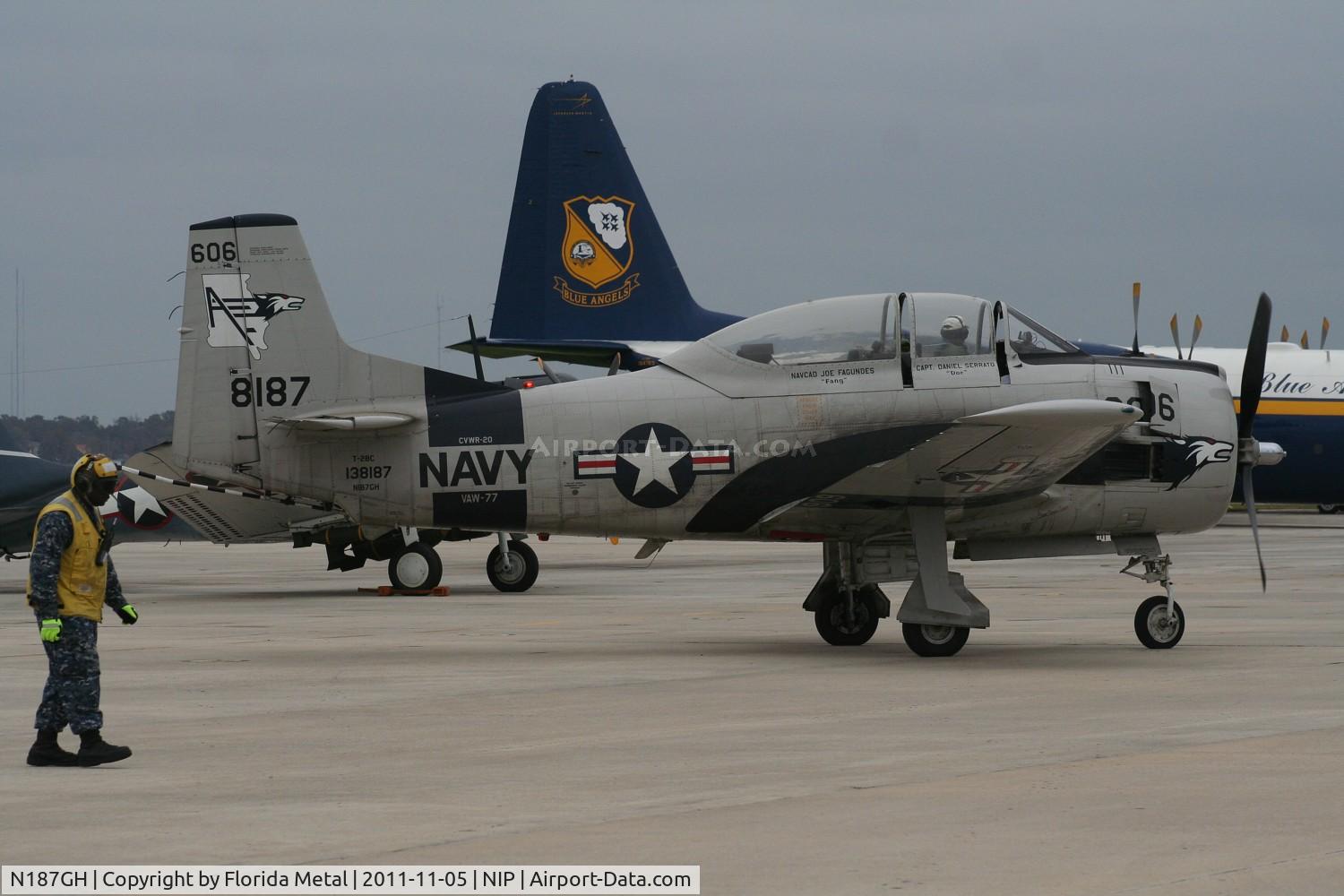 N187GH, 1954 North American T-28C Trojan C/N 200-258 (138187), T-28C