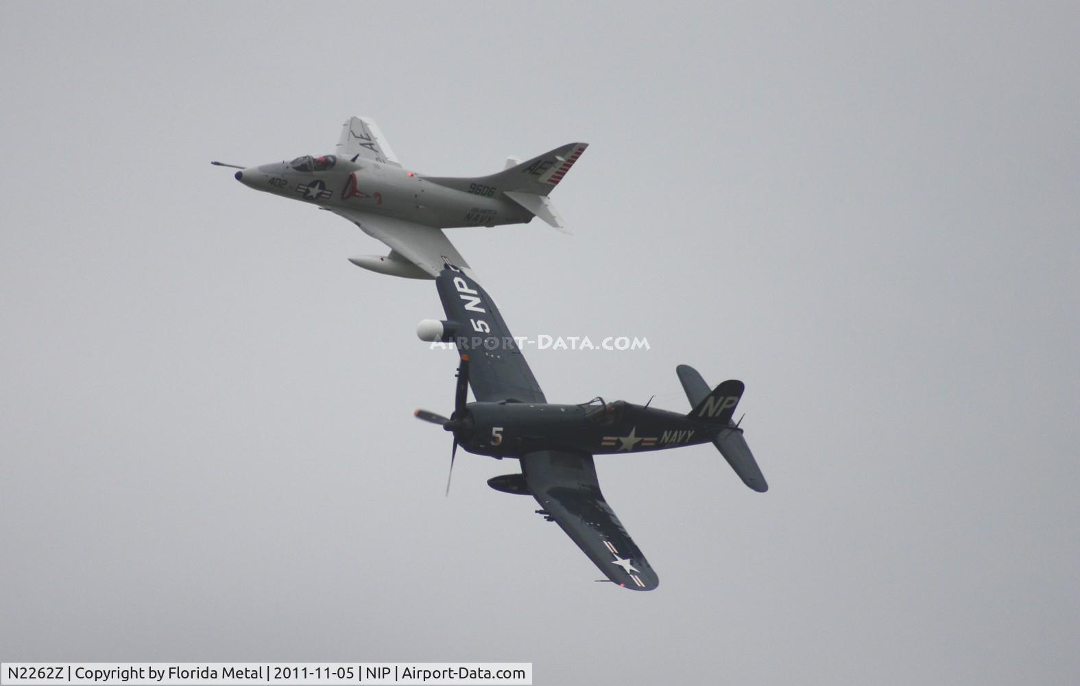 N2262Z, Douglas A-4C Skyhawk C/N 12377, Legacy flight with Corsair