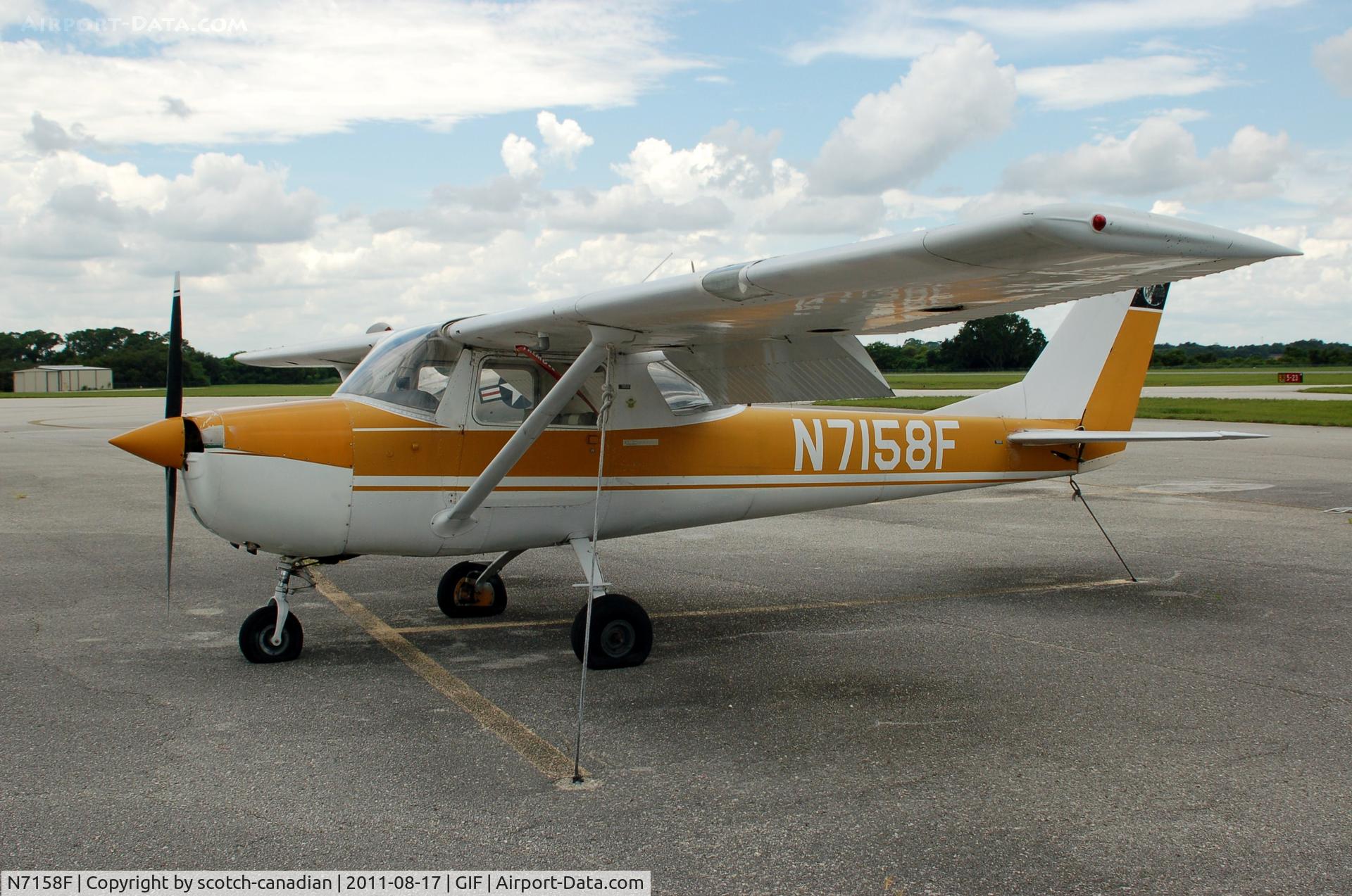 N7158F, 1966 Cessna 150F C/N 15063758, 1966 Cessna 150F N7158F at Gilbert Airport, Winter Haven, FL