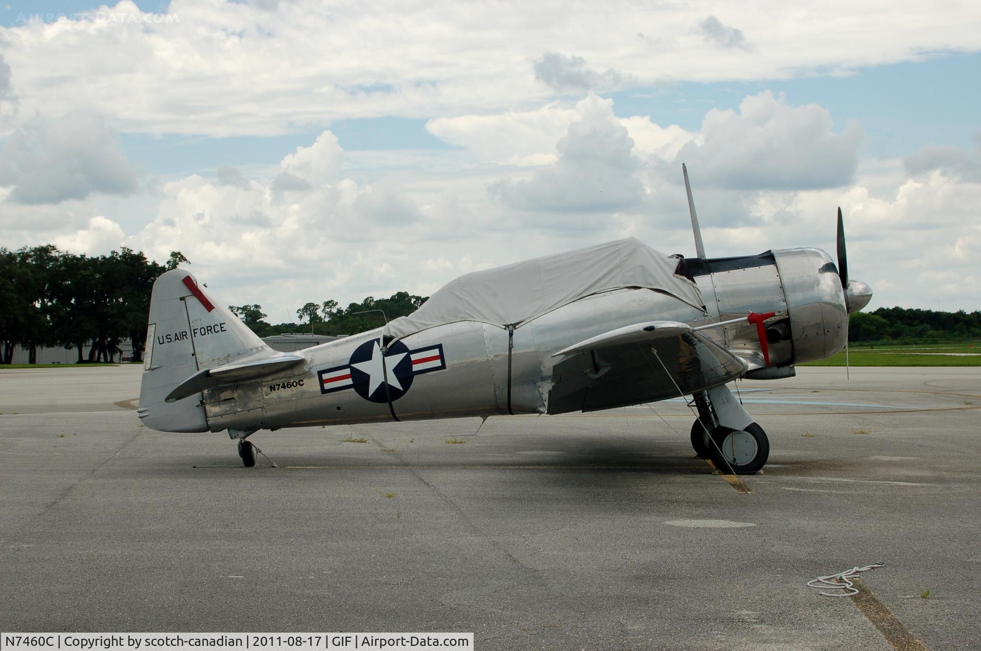 N7460C, 1944 North American AT-6F C/N 121-42606, 1944 North American AT-6F N7460C at Gilbert Airport, Winter Haven, FL