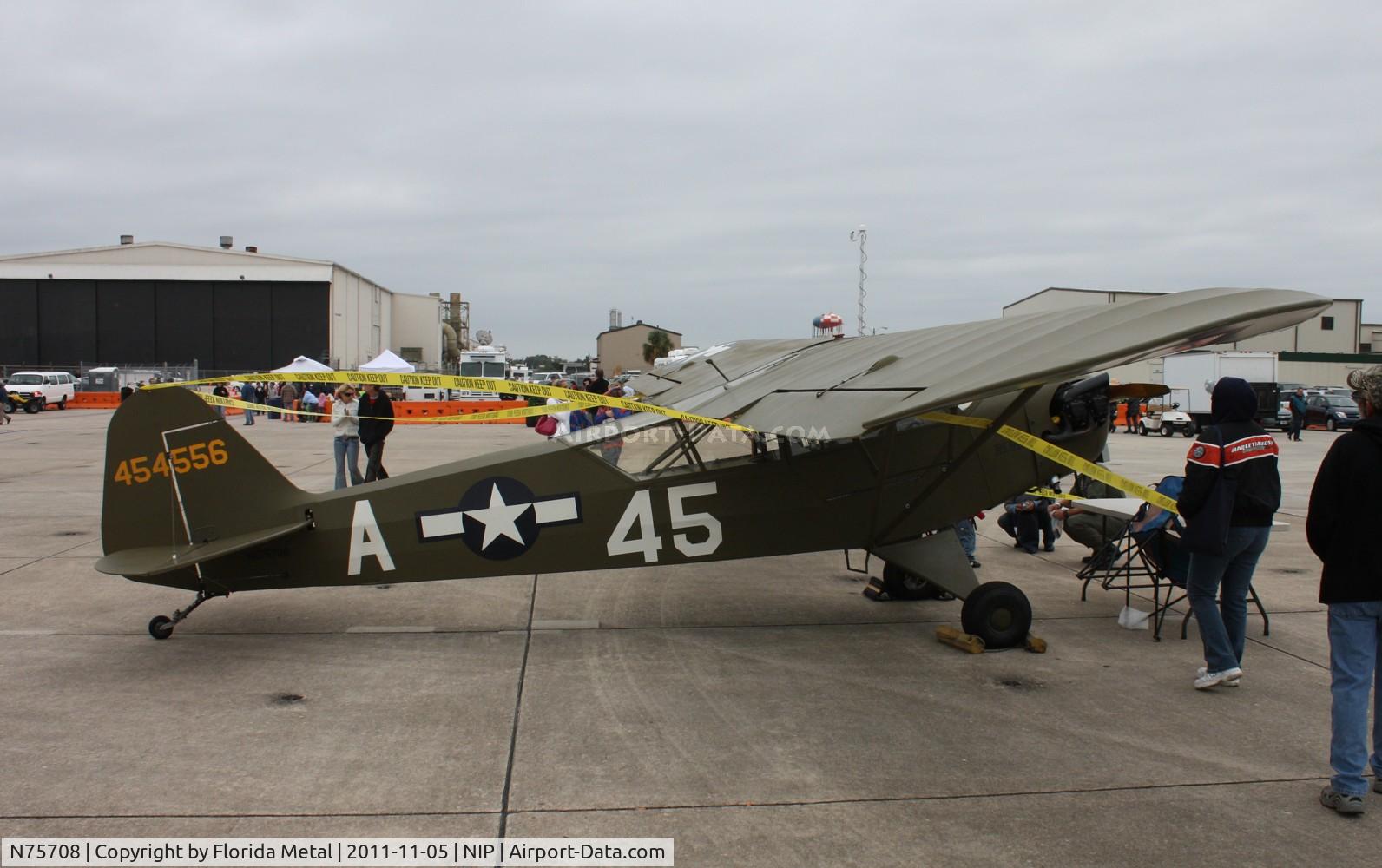 N75708, 1945 Piper J3C-65 Cub Cub C/N 13296, L-4 Grasshopper